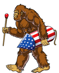 Bigfoot Fireworks 4th Of July Sasquatch American Flag Us T-Shirt