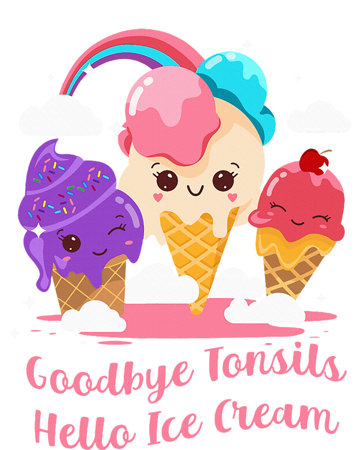 Goodbye Tonsils Hello Ice Cream Tonsillectomy Surgery T-Shirt