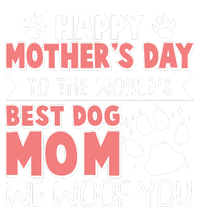 Happy Mothers Day To The Worlds Best Dog Mom We Woof You Women's Long Sleeve Flannel Pajama Set 