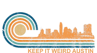 Keep It Weird Austin Texas Skyline Retro Austin Enza Ladies Jersey Colorblock Tee