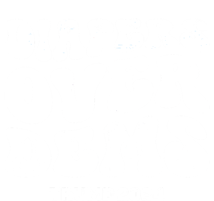 Diapers Over Dems Trump 2024 Funny Sarcastic Tie-Dye Long Sleeve Shirt