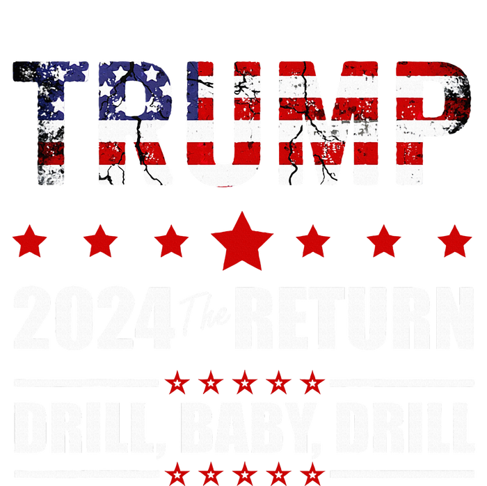 4th Of July Trump 2024 Drill Baby Drill Us Flag Republican Baby Long Sleeve Bodysuit