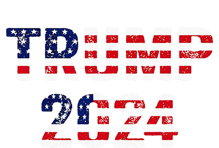 Trump 2024 Take America Back American Flag Trump 2024 Womens Funnel Neck Pullover Hood