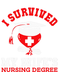 I Survived My WifeS Nursing Degree Nurse Rn Graduation 2024 Premium T-Shirt