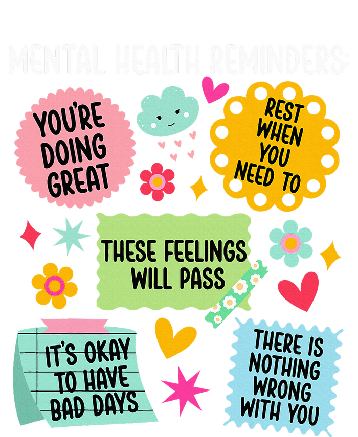 Mental Health Reminders Mental Health Awareness Month T-Shirt