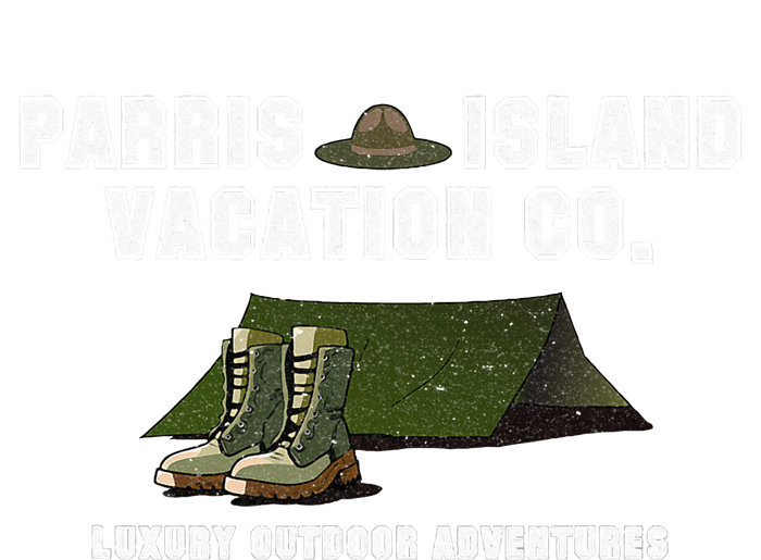 Parris Island Vacation Co Luxury Outdoor Adventures Funny T-Shirt