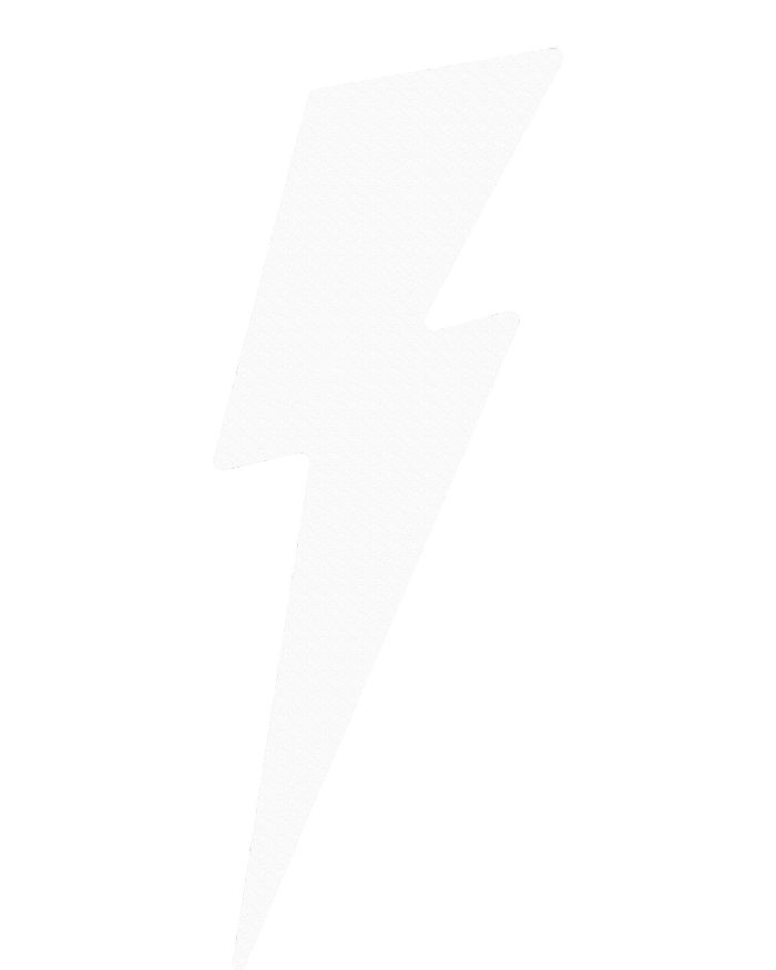 Simple Lightning Bolt In White Thunder Bolt Graphic T-Shirt