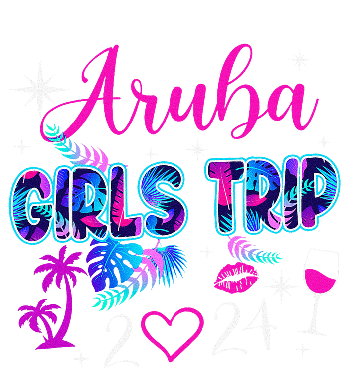 Girl Trip Aruba 2024 Weekend Hello Summer 2024 Vacation Toddler Fine Jersey T-Shirt