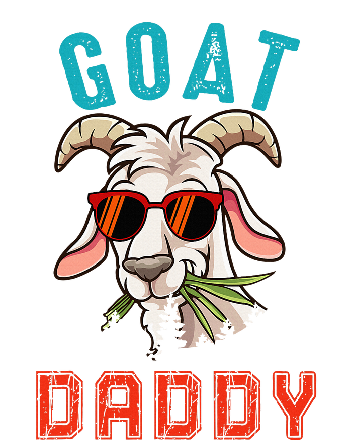 Vintage Goat Funny Daddy Cute Goat Sunglasses Farmer Family T-Shirt