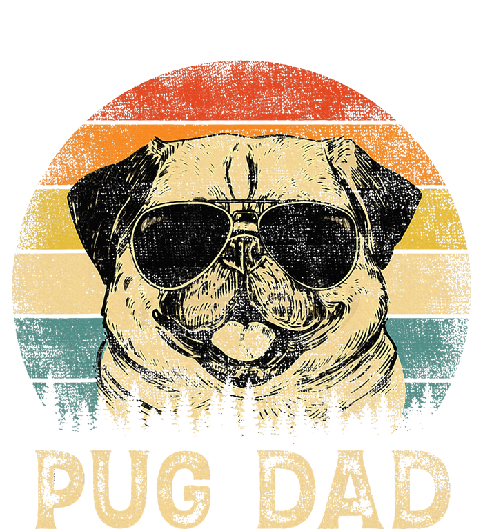 Vintage Pug Dad Dog Lovers FatherS Day T-Shirt