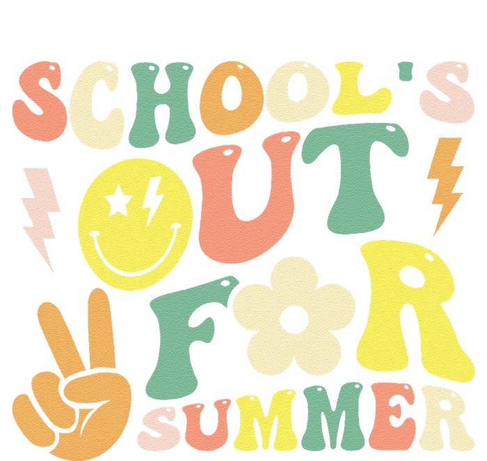 Last Day Of School Groovy Schools Out For Summer Teacher T-Shirt