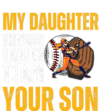 My Daughter Throws Harder Than Your Son FatherS Day Kids Hoodie