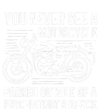 You Never See A Motorcycle Parked Outside Womens Funnel Neck Pullover Hood