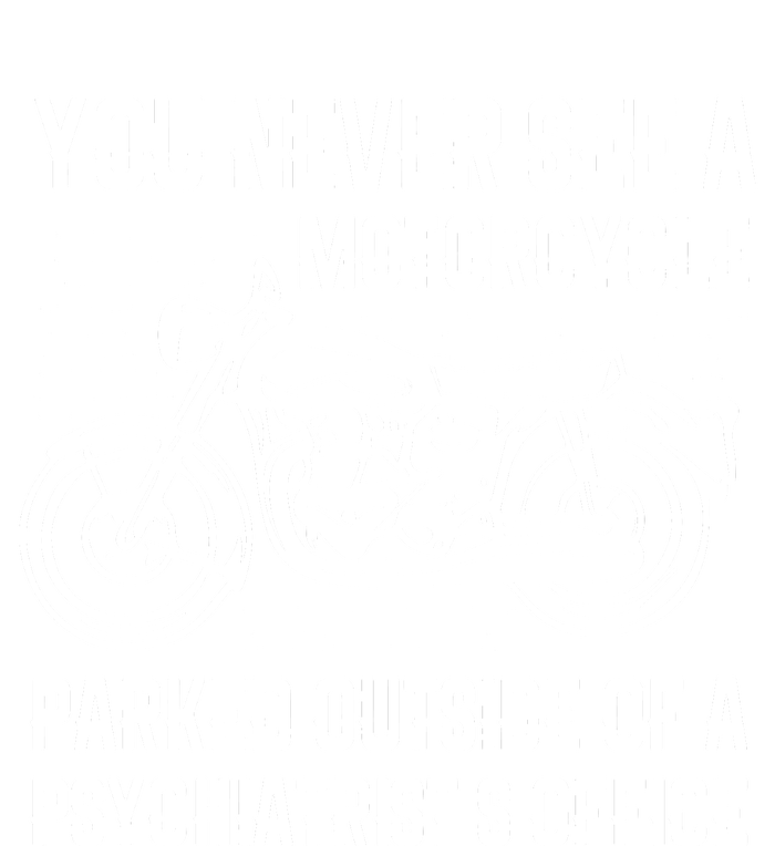 You Never See A Motorcycle Parked Outside Womens Funnel Neck Pullover Hood