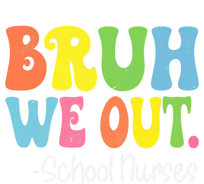 Bruh We Out School Nurses Happy Last Day Of School Groovy Tote Bag