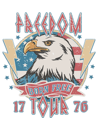 Freedom Born To Be Free 4th Of July 1776 Eagle Usa Flag Ladies Long Sleeve Shirt