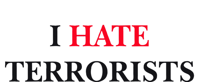 I Hate Terrorists Kids Long Sleeve Shirt