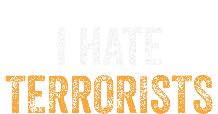 I Hate Terrorists Cropped Pullover Crew