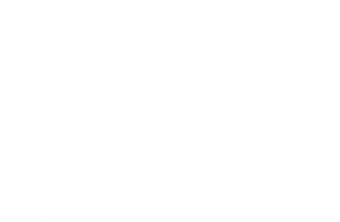 Running Dad Classic Bold Font FatherS Day Daddy Women's Crop Top Tee