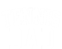 Tennis Dad Classic Bold Font FatherS Day Daddy PosiCharge RacerMesh Polo