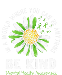 Be Kind Green Ribbon Sunflower Mental Health Awareness Womens CVC Long Sleeve Shirt