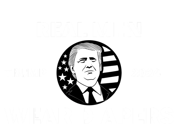 Real Me.N Wear Diapers Trump 2024 Valucap Bio-Washed Visor