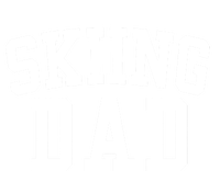 Skiing Dad Classic Bold Font FatherS Day Daddy Hooded Wearable Blanket