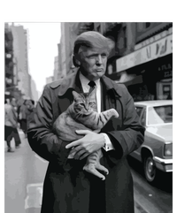 Donald Trump And Cat In Nyc V-Neck T-Shirt