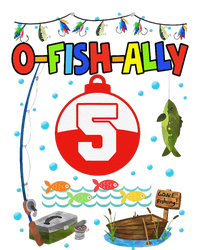 5 Year Old Fishing 5th Birthday Boy Bday Party Decorations Cooling Performance Crew T-Shirt