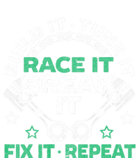 Build It Tune It Race It Break It Fix It Repeat Motorsport Ladies Essential Flowy Tank