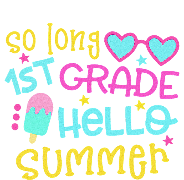 So Long 1st Grade Hello Summer Graduation Last Day Of School 7-Panel Snapback Hat