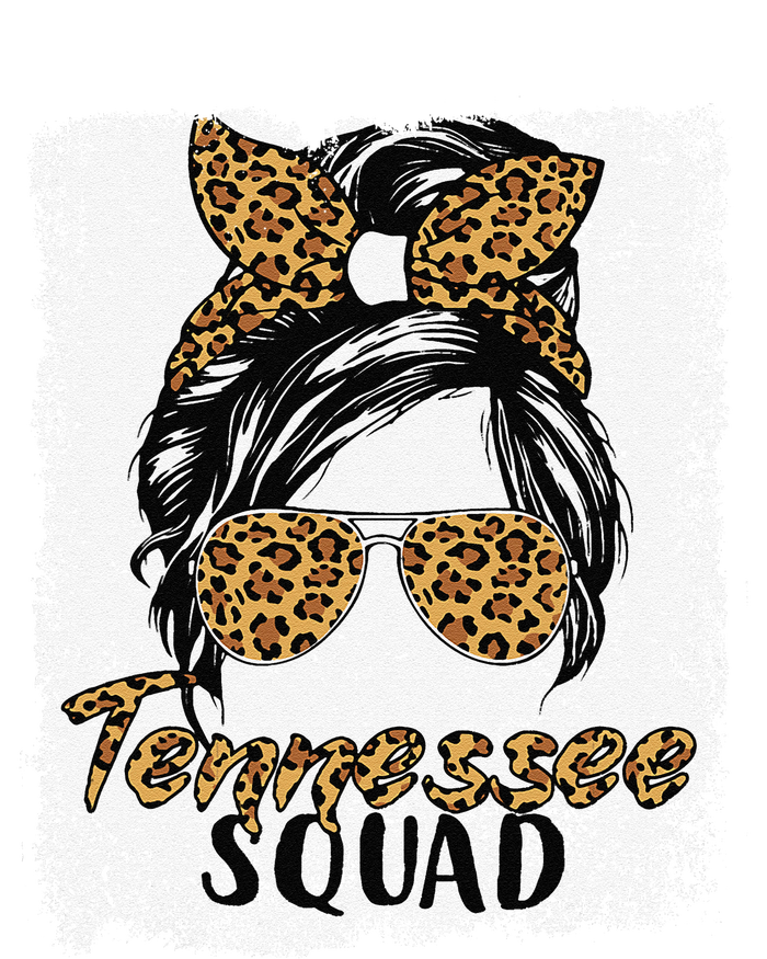 Tennessee Squad Summer Girl Trip 2024 Messy Bun Leopard Poster