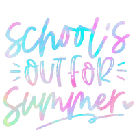 Tie Dye Last Day Of School Schools Out For Summer Teacher Silk Touch Performance Long Sleeve Polo