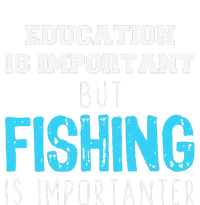 Education Is Important But Fishing Is Importanter Christmas Kids Long Sleeve Shirt