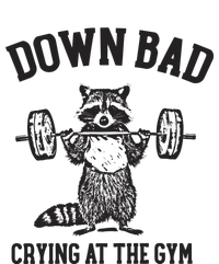 Down Bad Crying At The Gym Racoon Meme Ttpd Garment-Dyed Sweatshirt