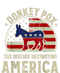 Funny Anti Biden Donkey Pox The Disease Destroying America Toddler Zip Fleece Hoodie