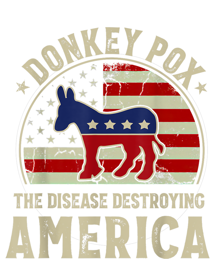 Funny Anti Biden Donkey Pox The Disease Destroying America Toddler Zip Fleece Hoodie