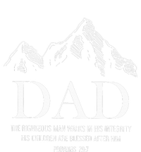 Dad The Righteous Man Walks In His Integrity His Children Women’s Perfect Tri Rocker Tank