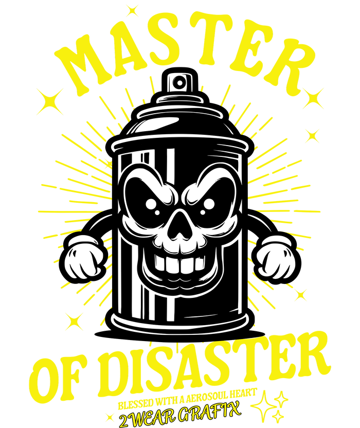 Master Of Disaster Graffiti Can Mascot Tall Hoodie