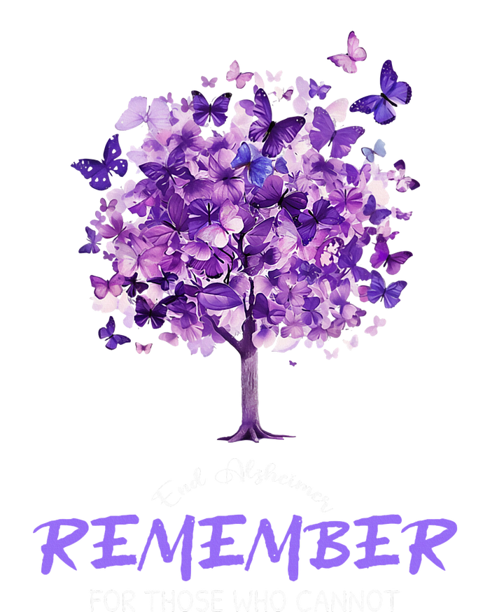 Alzheimers Awareness Purple Butterfly T-Shirt