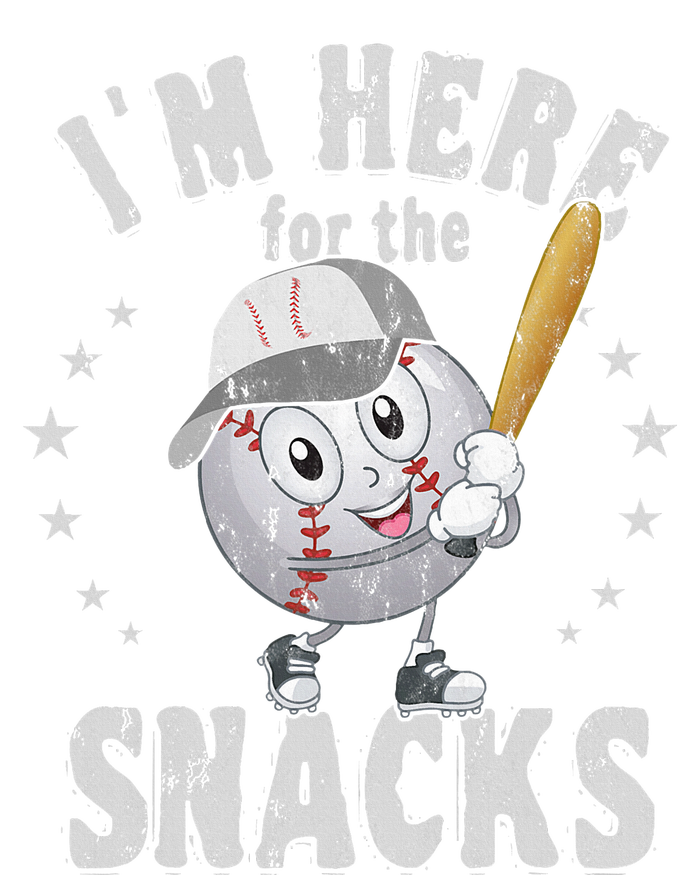 I´M Here For The Snacks Funny Baseball Long Sleeve Shirt