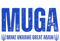 Muga Make Ukraine Great Again Support Garment-Dyed Fleece Hoodie