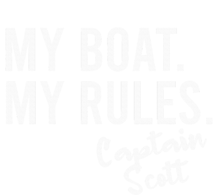 My Boat My Rules Captain Scott Personalized Boating Name T-Shirt