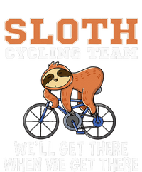 Sloth Cycling Team Lazy Sloth Sleeping On Bicycle Cyclist Cooling Performance Crew T-Shirt