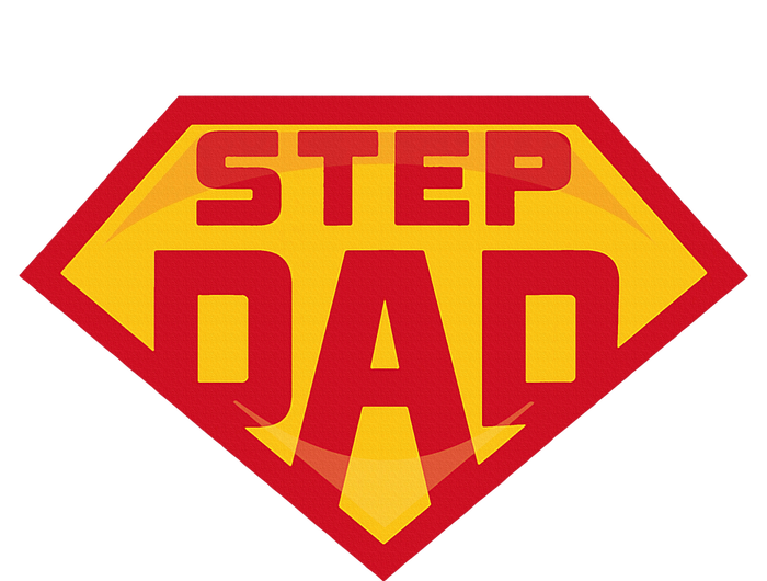 Super Stepdad Funny Hero Step Dad Birthday Fathers Day PosiCharge RacerMesh Polo