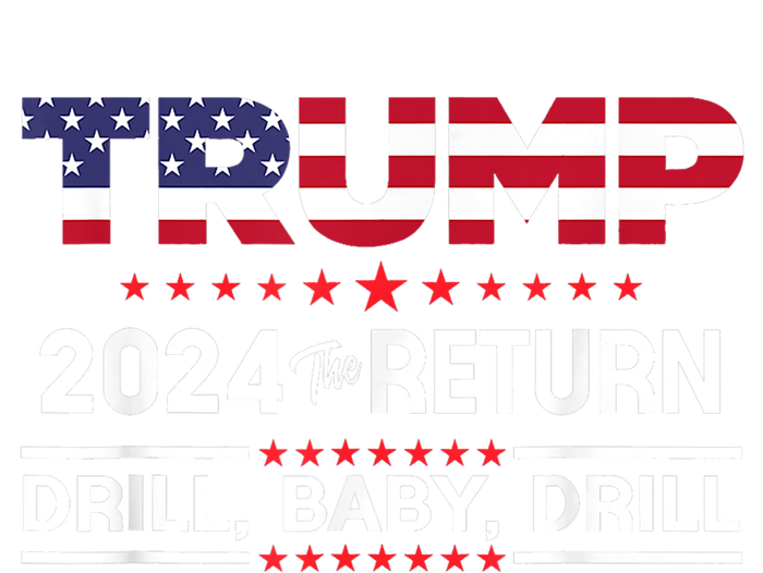 Trump 2024 Drill Baby Drill Us Flag Republican 4th Of July Baby Long Sleeve Bodysuit