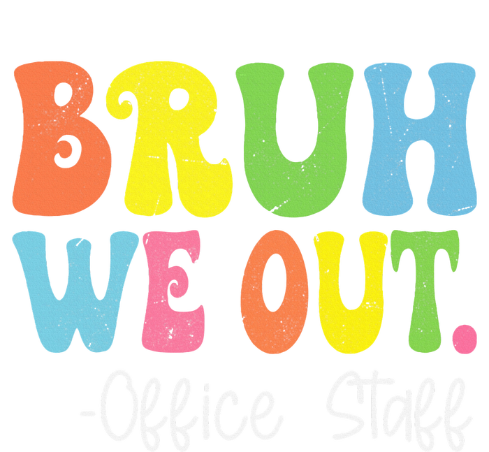 Bruh We Out Office Staff Happy Last Day Of School Groovy Women's Fleece Hoodie