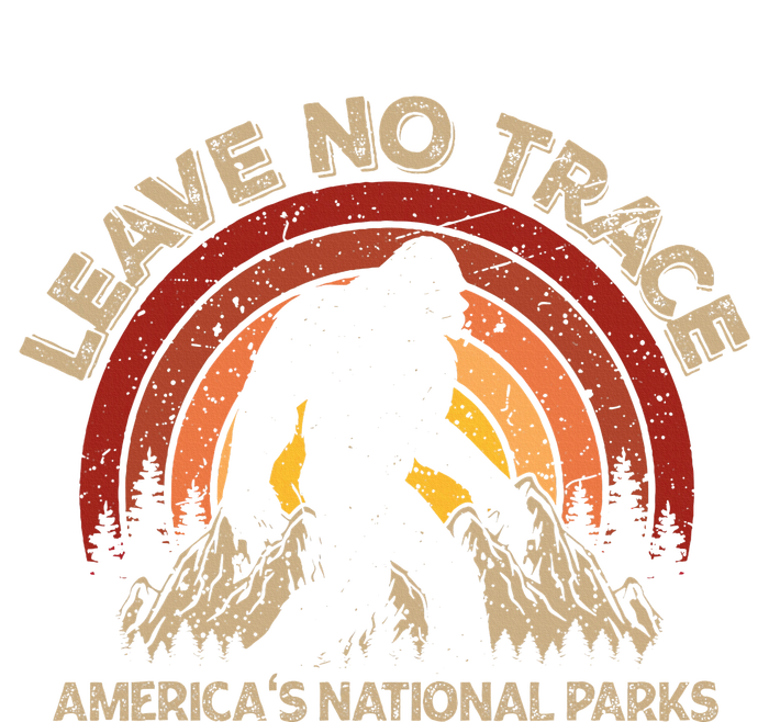 Leave No Trace America National Parks No Trace Bigfoot T-Shirt