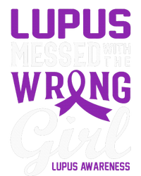 Lupus Messed With The Wrong Girl Lupus Awareness Support Premium Hoodie