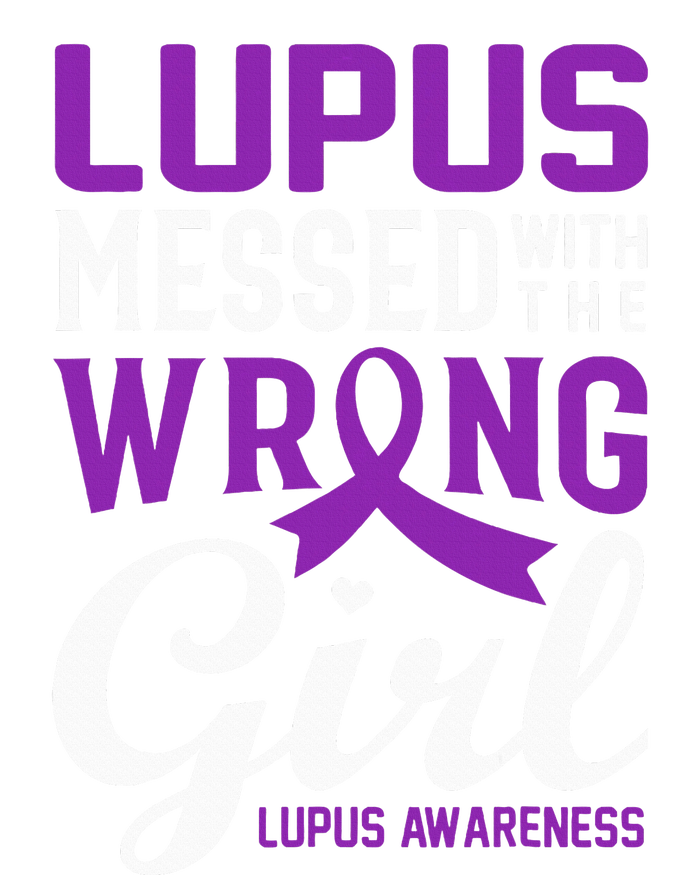 Lupus Messed With The Wrong Girl Lupus Awareness Support Premium Hoodie